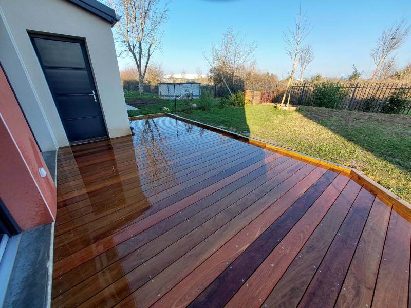 terrasse en Ipé sur la commune de Décines