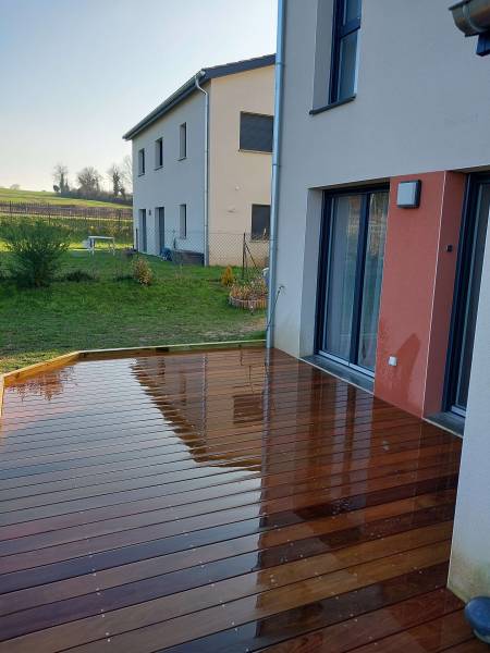 terrasse en Ipé sur la commune de Décines