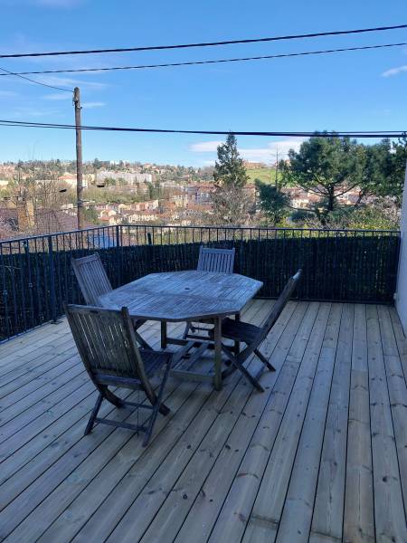 terrasse sur pilotis en pin a Francheville
