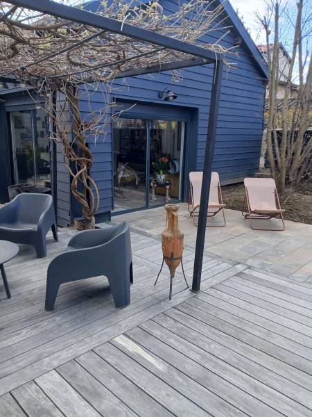 terrasse bois en ACCOYA GRIS à Villefranche sur Saone