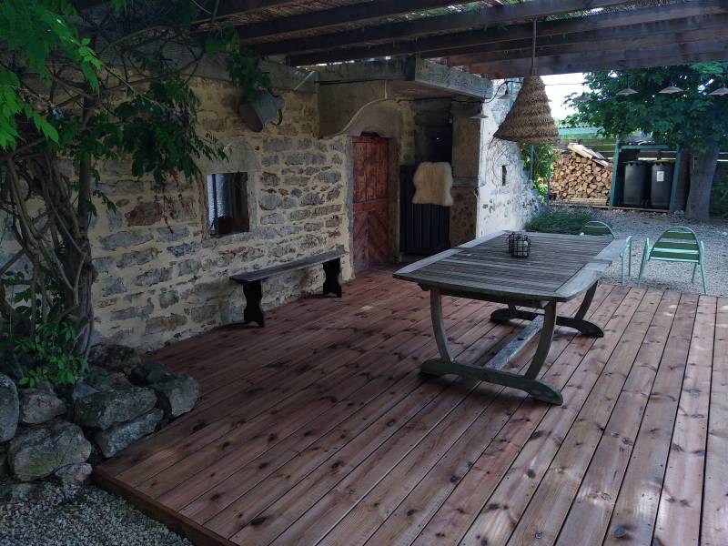 Rénovation d’une terrasse bois en pin autoclave classe 4 à L’Arbresle